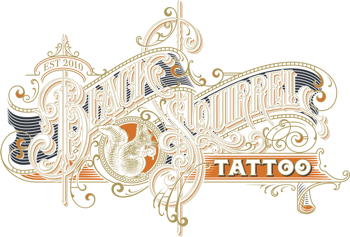 Nebraska Black Squirrel Tattoo - Illustration, HD Png Download - Transparent PNG Free Download