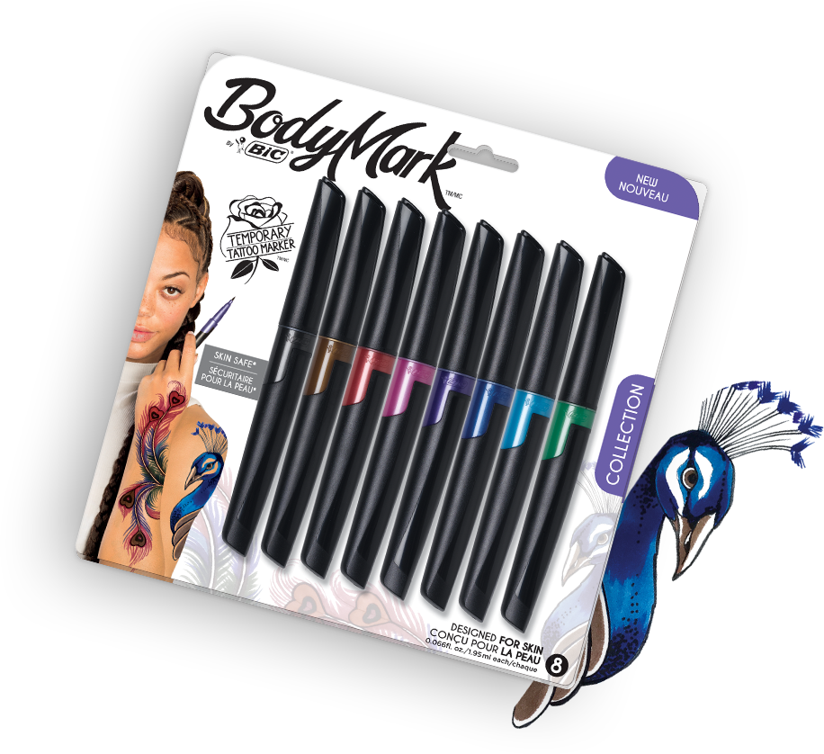 A Promotional Image - Bic Temporary Tattoo Marker, HD Png Download - Transparent PNG Free Download