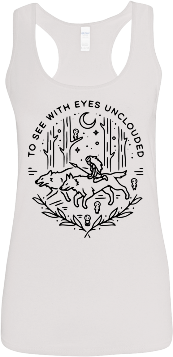 Princess Mononoke To See With Eyes Unclouded Shirt - Princess Mononoke Tattoo Liam, HD Png Download - Transparent PNG Free Download