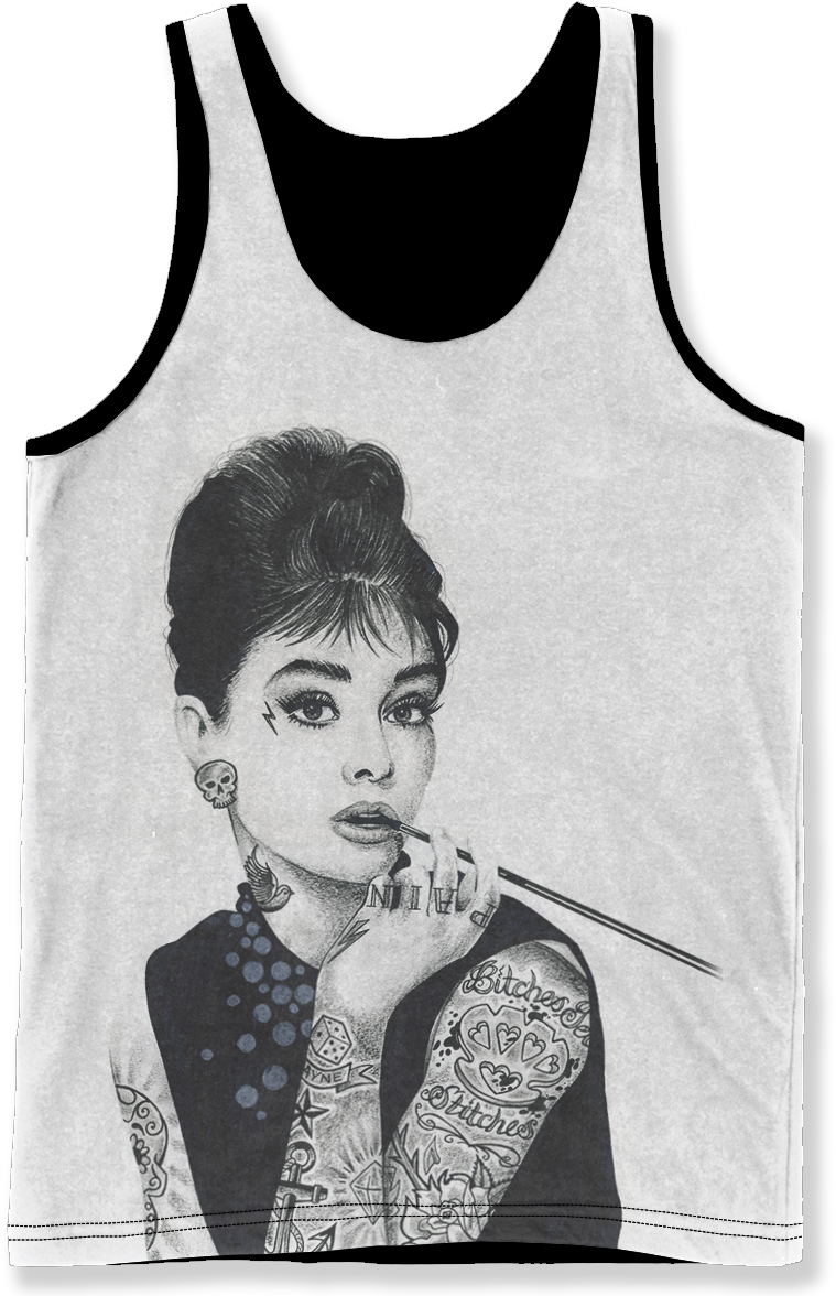 Tattooed Audrey Hepburn Print, HD Png Download - Transparent PNG Free Download