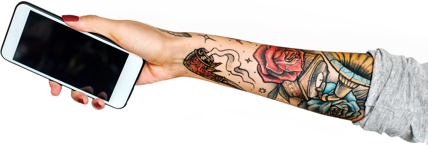 Contact Us Banner - Temporary Tattoo, HD Png Download - Transparent PNG Free Download