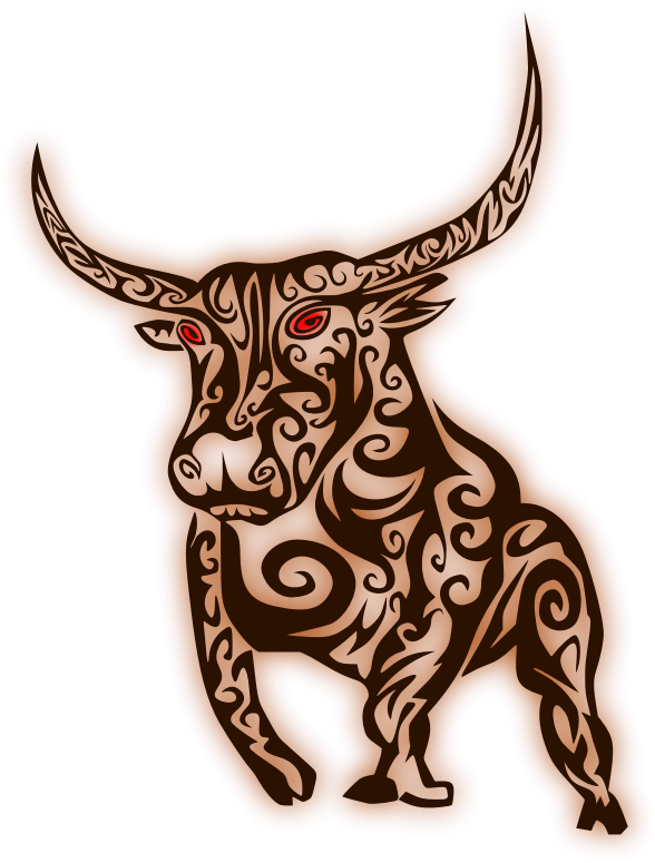 Clip Art Evil Transparent Free For - Tribal Bull Tattoo, HD Png Download - Transparent PNG Free Download