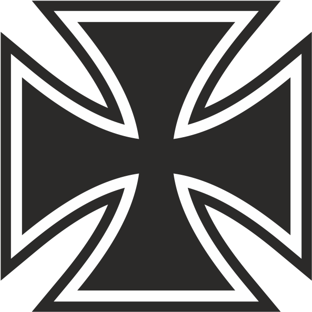 Aufkleber Eisernes Kreuz - Old School Tattoo Biker, HD Png Download - Transparent PNG Free Download