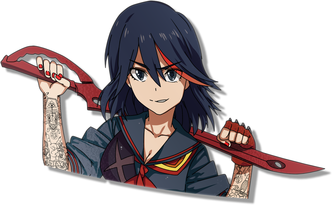 Image Of Scissor Blader - Kill La Kill Riuko Tattoo, HD Png Download - Transparent PNG Free Download