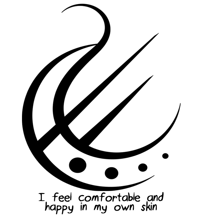 Biohazard Symbol Clipart Spiritual Health - Feel Comfortable And Happy In My Own Skin Tattoo, HD Png Download - Transparent PNG Free Download