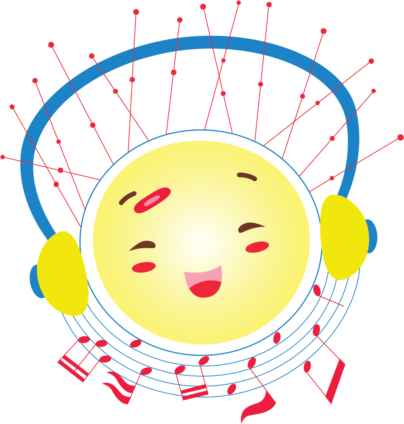 By Yenty Jap Fake Tattoo, Musical Sun - Circle, HD Png Download - Transparent PNG Free Download