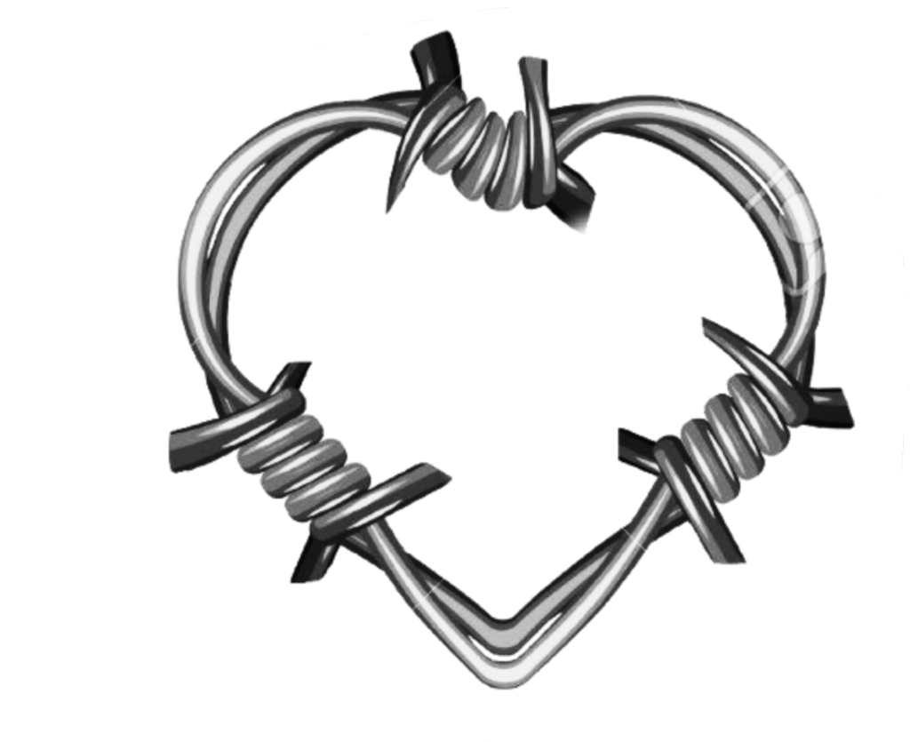 ##heart #barbwire - Heart Barbed Wire Tattoo, HD Png Download - Transparent PNG Free Download