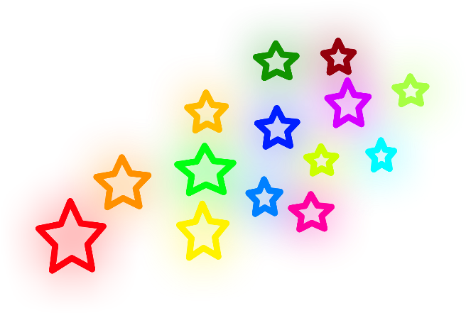 #stars #color #colours #colourfulstars #glow #neon - Avril Lavigne Tattoo Design, HD Png Download - Transparent PNG Free Download