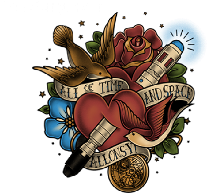 Doctor Who Sonic Screwdriver Tattoo, HD Png Download - Transparent PNG Free Download