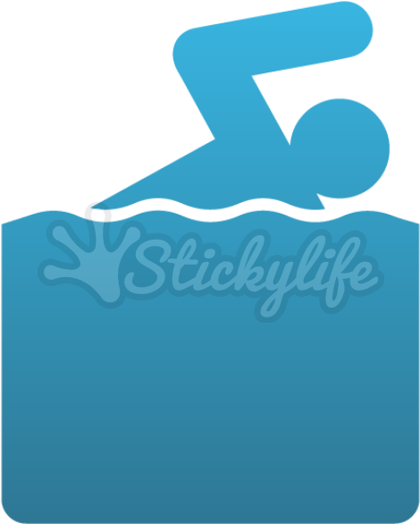 Swimming Temporary Tattoo - Graphic Design, HD Png Download - Transparent PNG Free Download