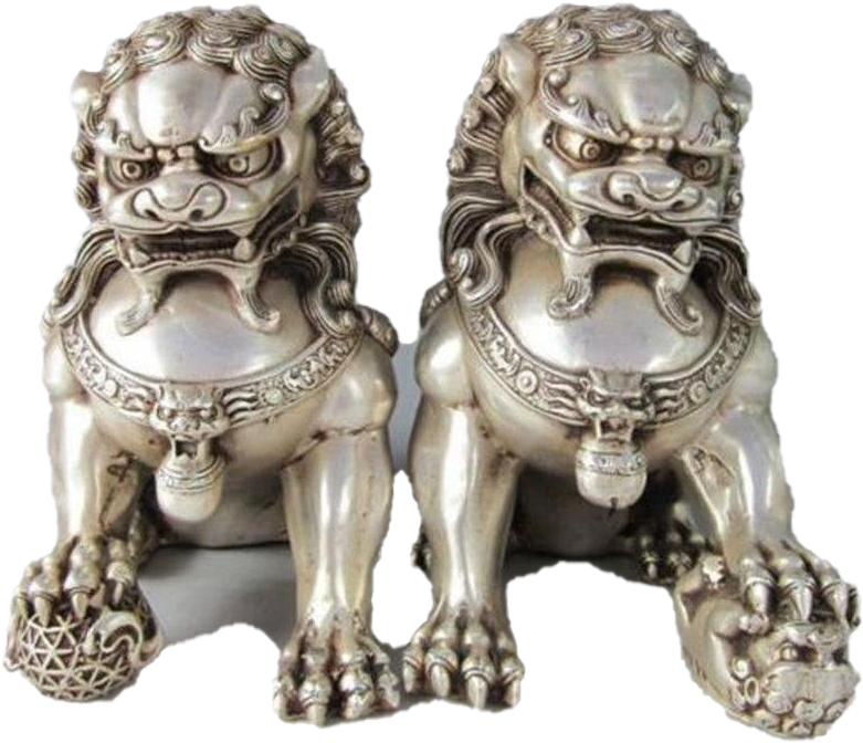 Japanese Foo Dog Png Pic - Male And Female Foo Dog Tattoo, Transparent - Transparent PNG Free Download