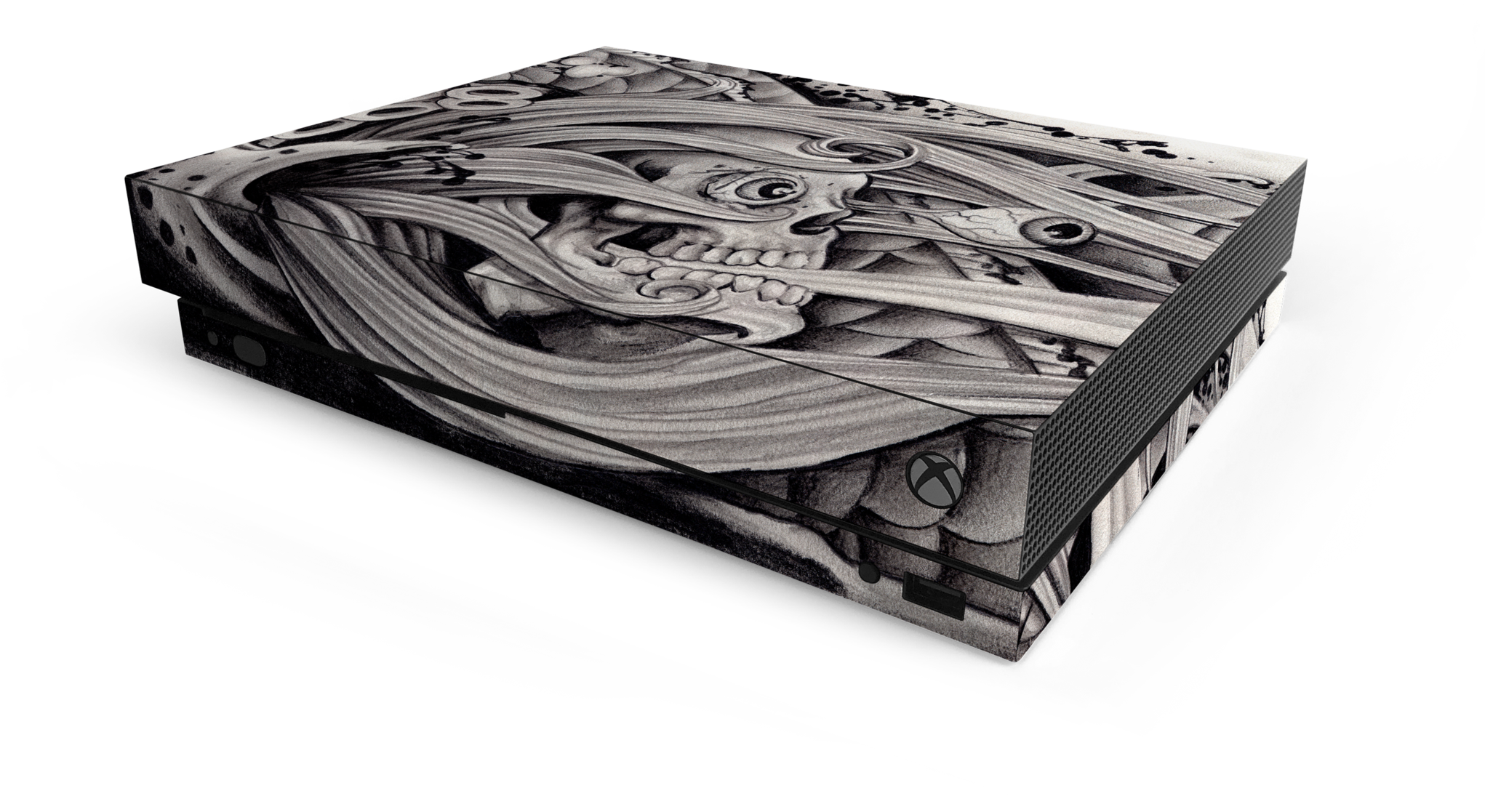 Xbox One X Skull Tattoo Skin" Class="lazyload Lazyload - Wallet, HD Png Download - Transparent PNG Free Download