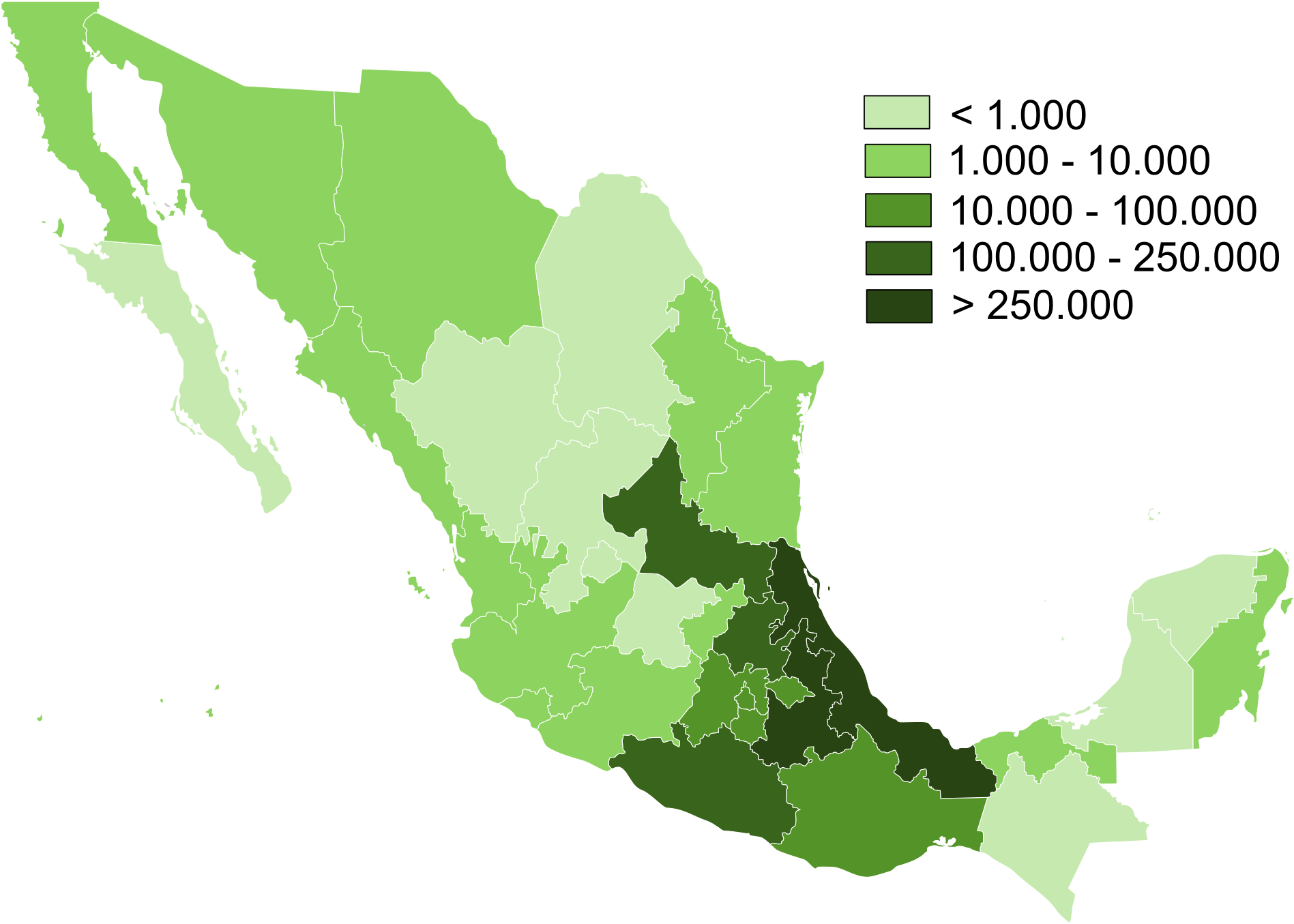 Mexico Water Scarcity Map, HD Png Download - Transparent PNG Free Download
