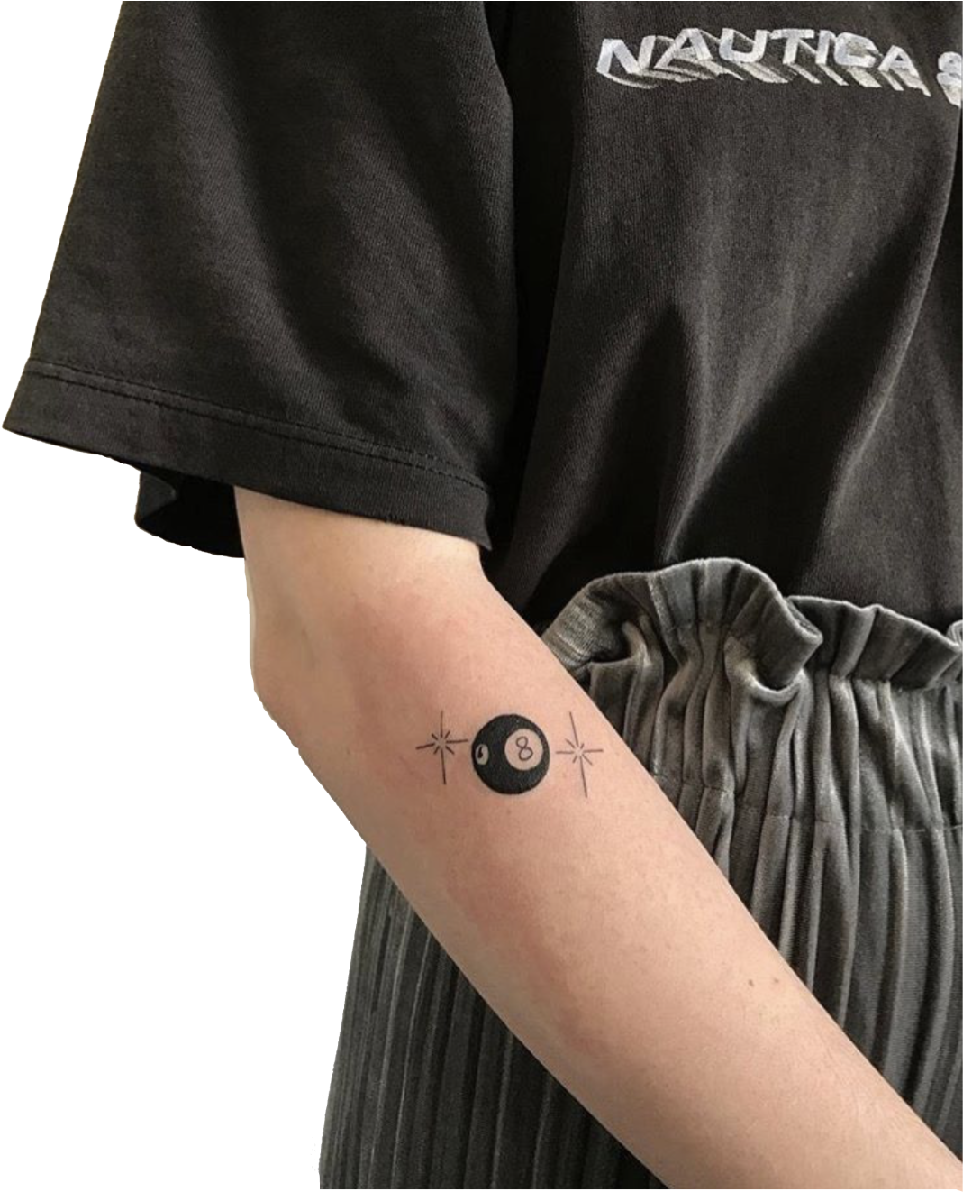 Small 8 Ball Tattoo, HD Png Download - Transparent PNG Free Download