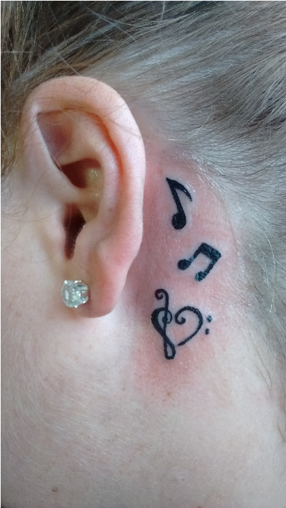Hilly Music Notes - Tattoo, HD Png Download - Transparent PNG Free Download