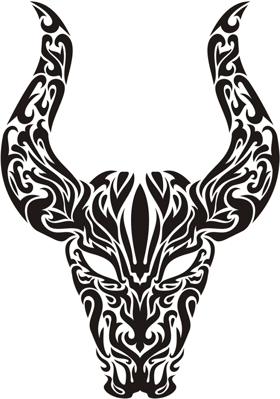 Bull Tattoos Tribal Sleeve, HD Png Download - Transparent PNG Free Download