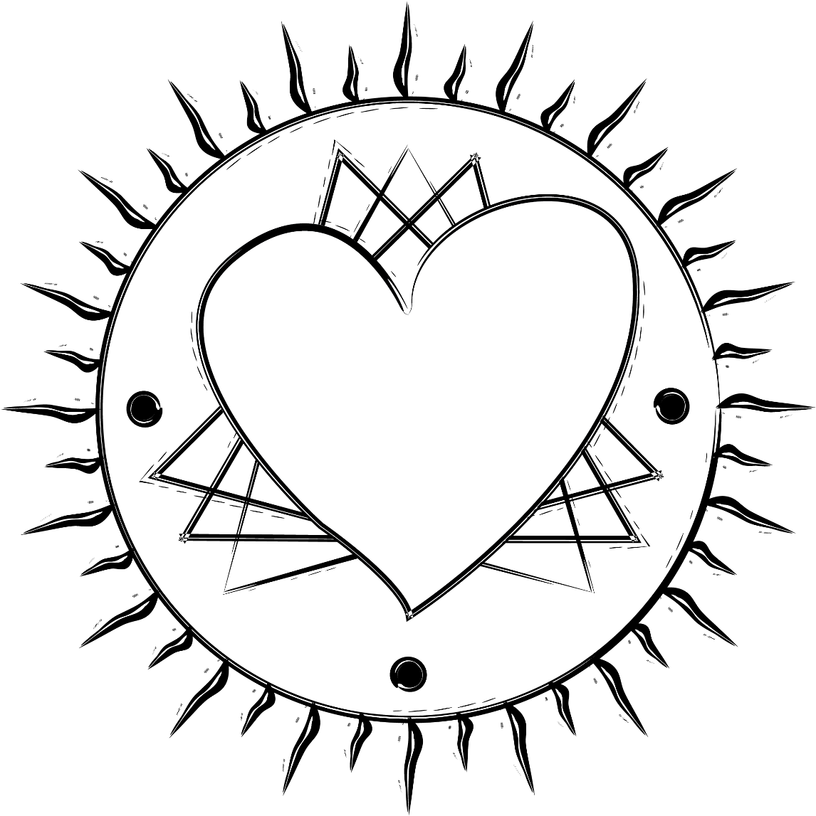 Owl In Circle Tattoo, HD Png Download - Transparent PNG Free Download