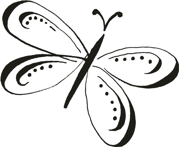 Monarch Butterfly Clip Art Brush-footed Butterflies - Calligraphy Butterfly, HD Png Download - Transparent PNG Free Download