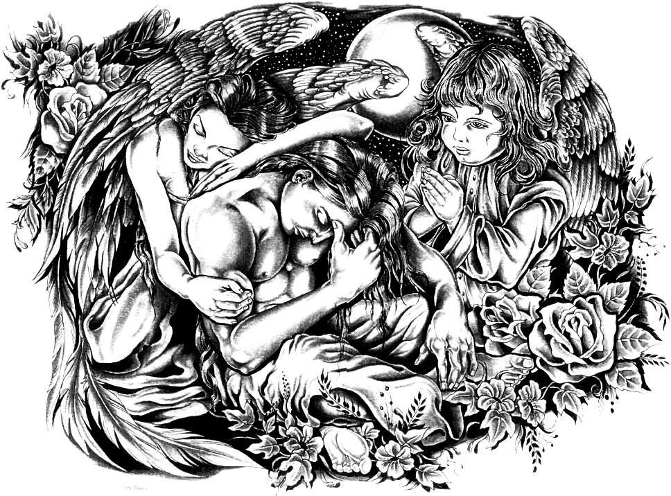 Clip Art Cloud Background Tattoo - Full Body Tattoo Png, Transparent - Transparent PNG Free Download