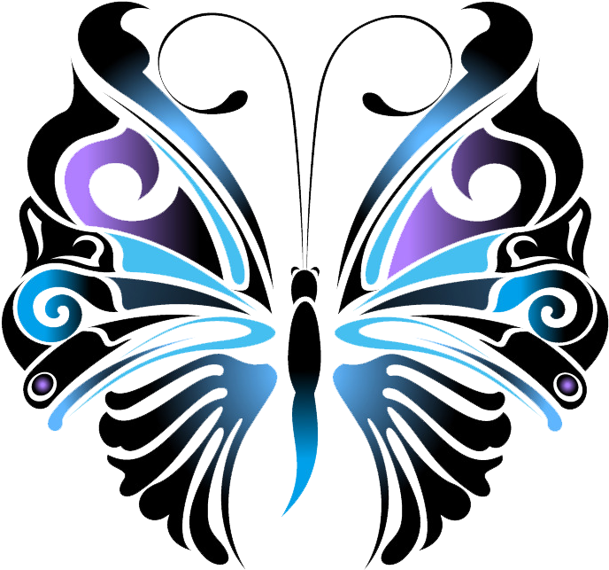Butterfly Tattoo Stencil Drawing - Butterfly Stencil Tattoo Designs, HD Png Download - Transparent PNG Free Download
