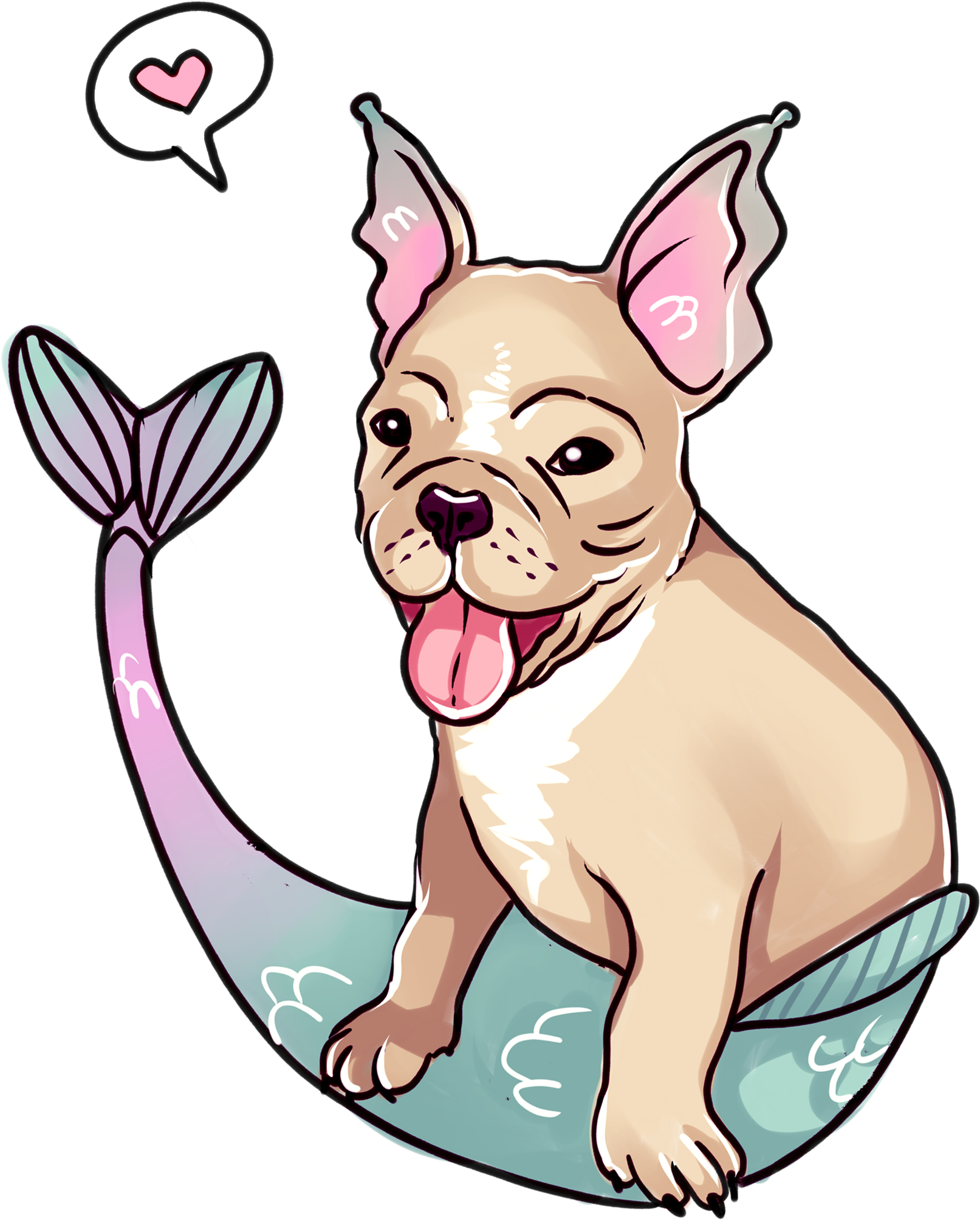 Transparent French Bulldog Clipart - Tattoo Png French Bulldog, Png Download - Transparent PNG Free Download