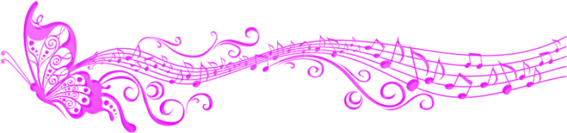 Png Xv Anos - Butterfly And Music Tattoos, Transparent - Transparent PNG Free Download