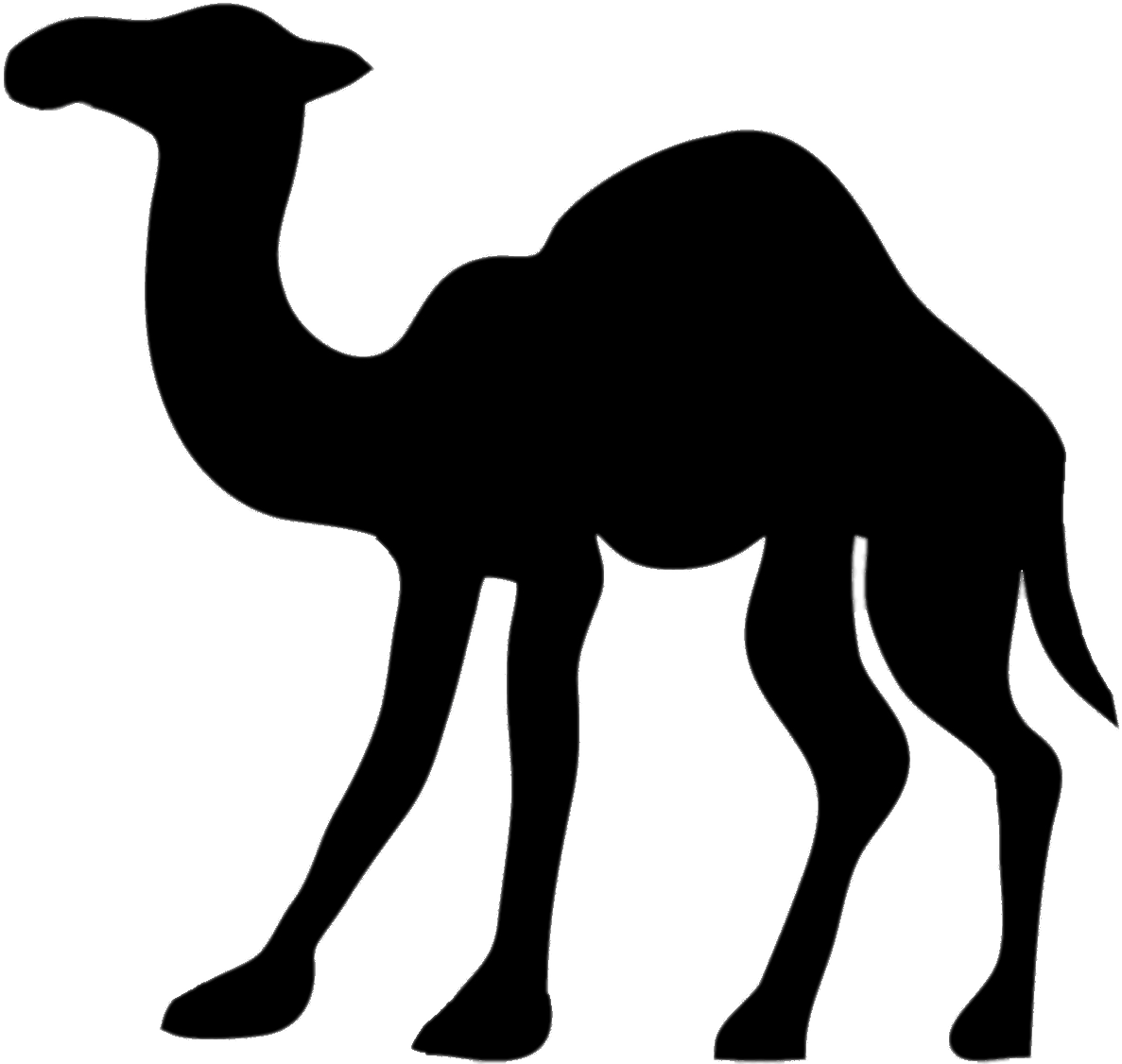 Camel Silhouette Clip Art - Camel Toe Tattoo Stencil, HD Png Download - Transparent PNG Free Download