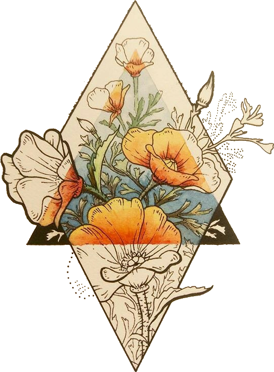 Transparent Fall Flower Clipart - Geometric Flower Tattoos Designs, HD Png Download - Transparent PNG Free Download