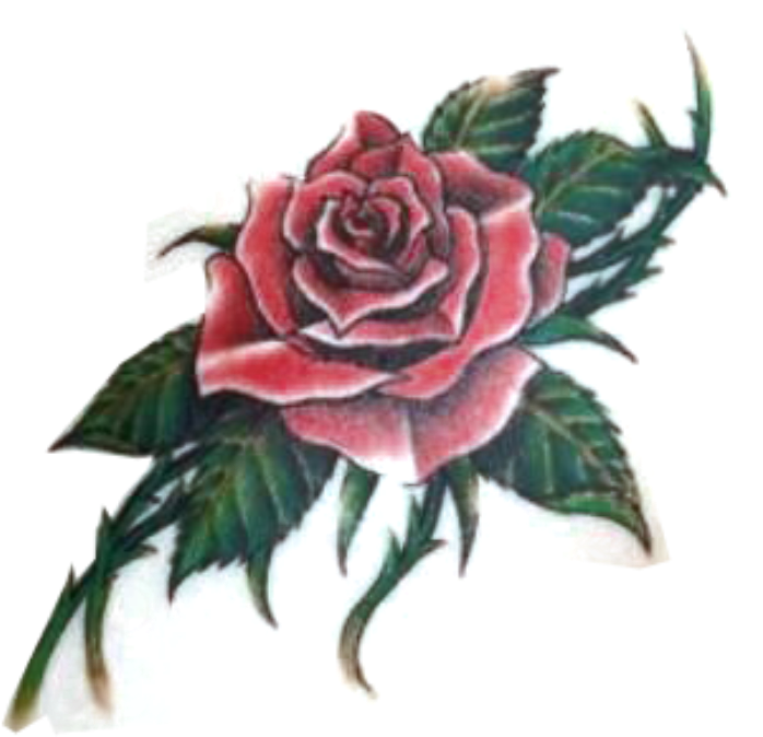 Rose And Thorns Tattoos Pictures And Cliparts, Download - Rose Tattoo For Women Chest, HD Png Download - Transparent PNG Free Download