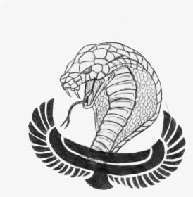 Skeletons Drawing Cobra - Egyptian Tattoo Designs, HD Png Download - Transparent PNG Free Download