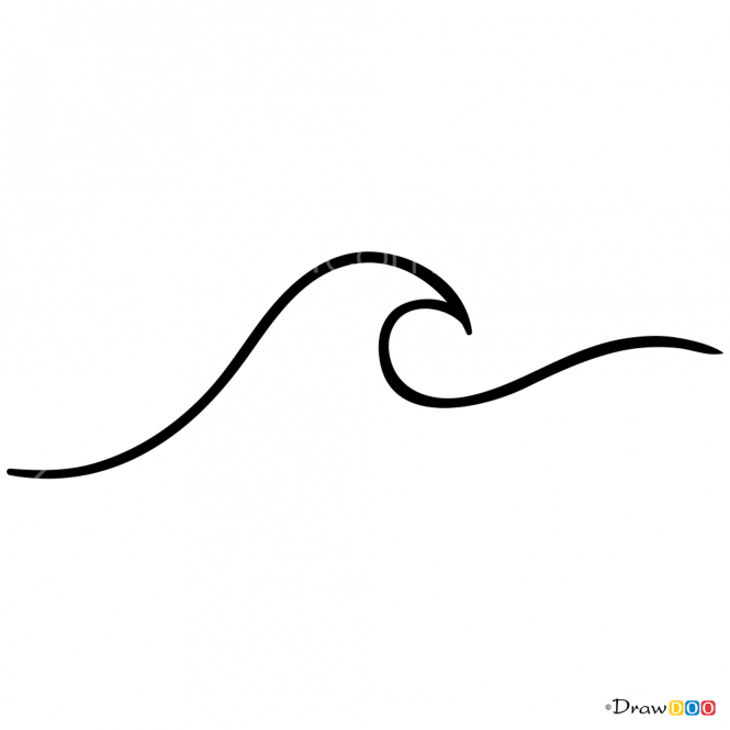 Wave Tattoo Png - Wave Png Black And White, Transparent - Transparent PNG Free Download