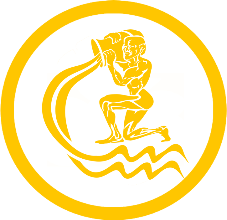 Aquarius Zodiac Drawing Symbol - Tattoo Designs For Girls, HD Png Download - Transparent PNG Free Download