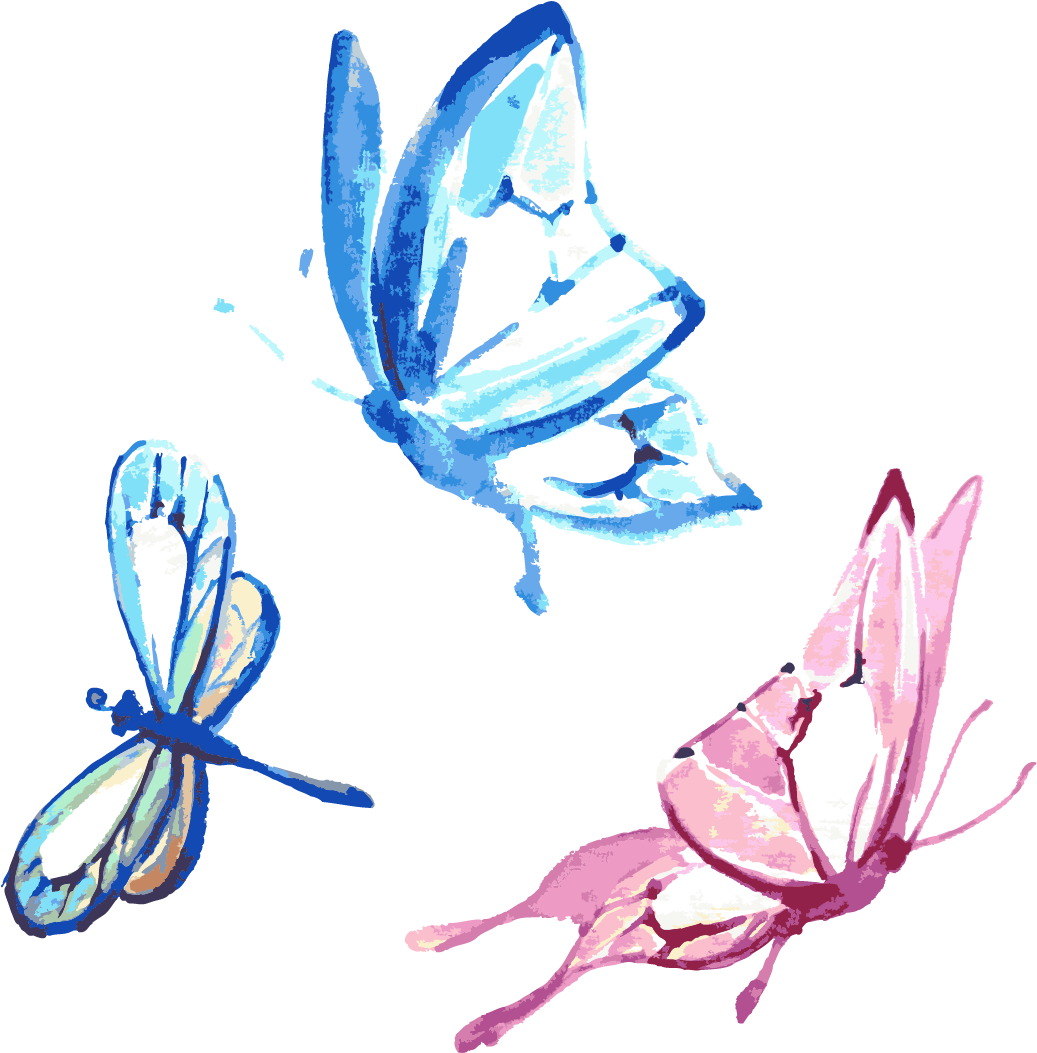 Butterfly Watercolor Painting Drawing - Semicolon Butterfly Watercolor Tattoo, HD Png Download - Transparent PNG Free Download