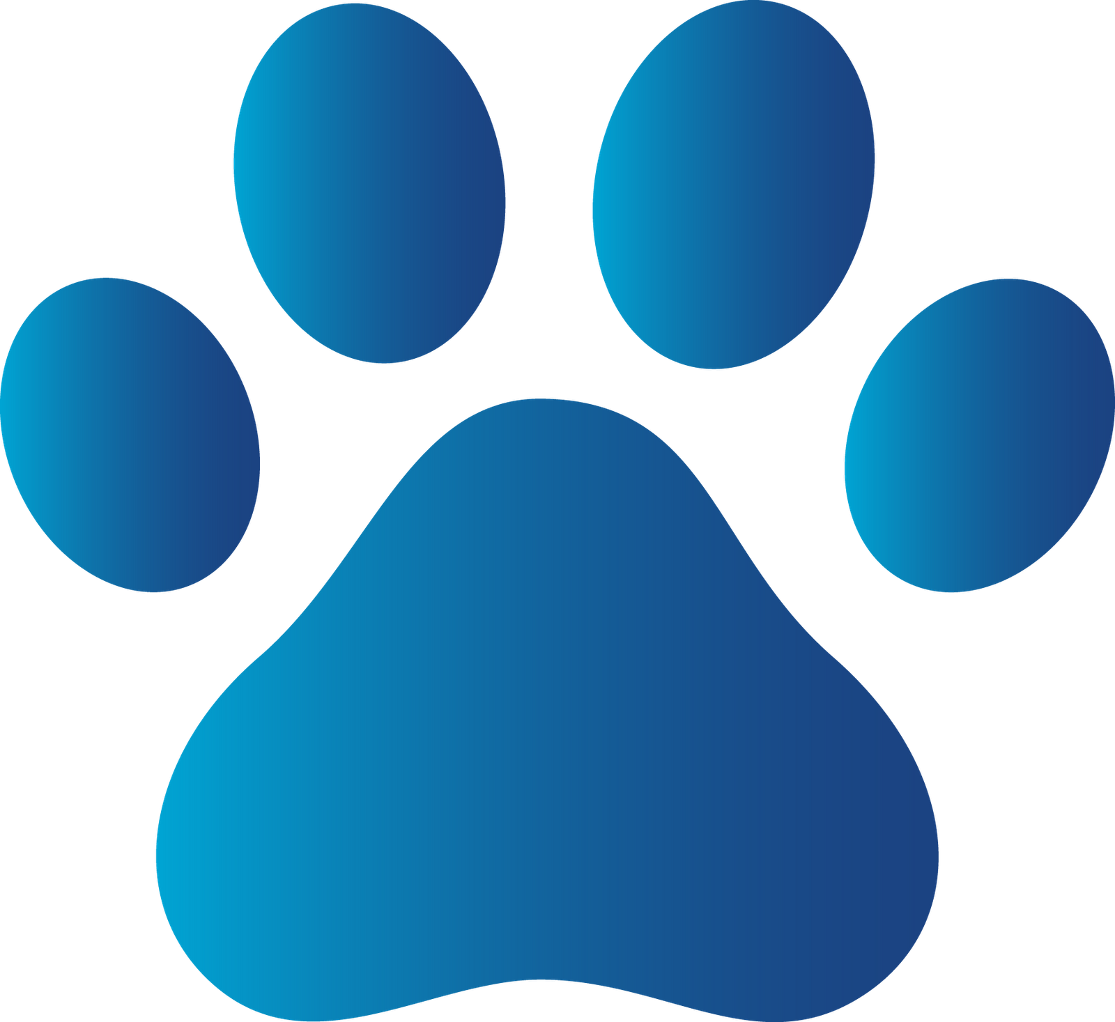 Paw Print Tattoos On Dog Paw Prints Scroll Clipart - Paw Patrol Blue Paws, HD Png Download - Transparent PNG Free Download