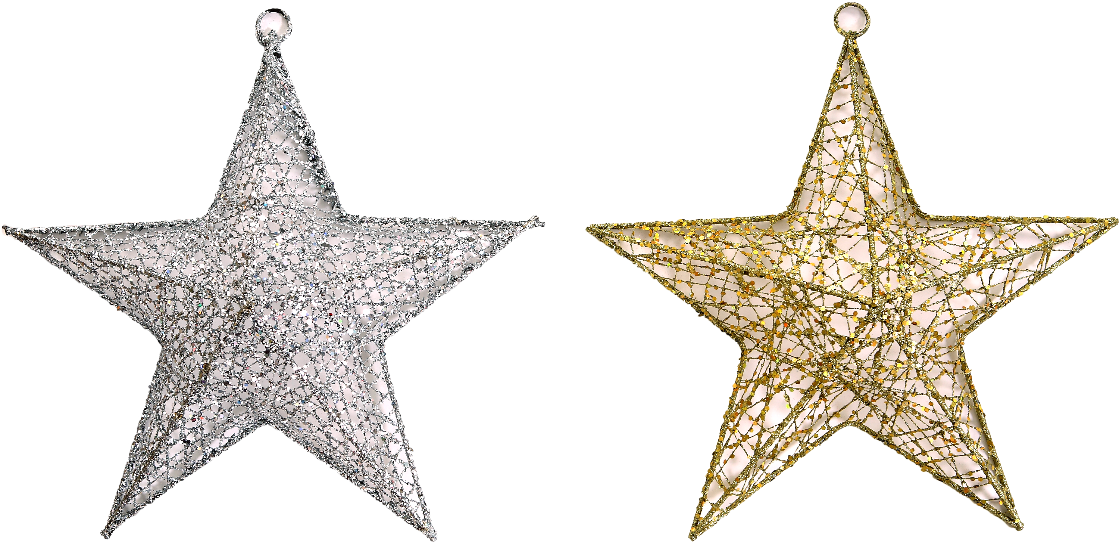 Enfeite De Pendurar Estrela Glitter 2 Sort - Clip Art, HD Png Download - Transparent PNG Free Download