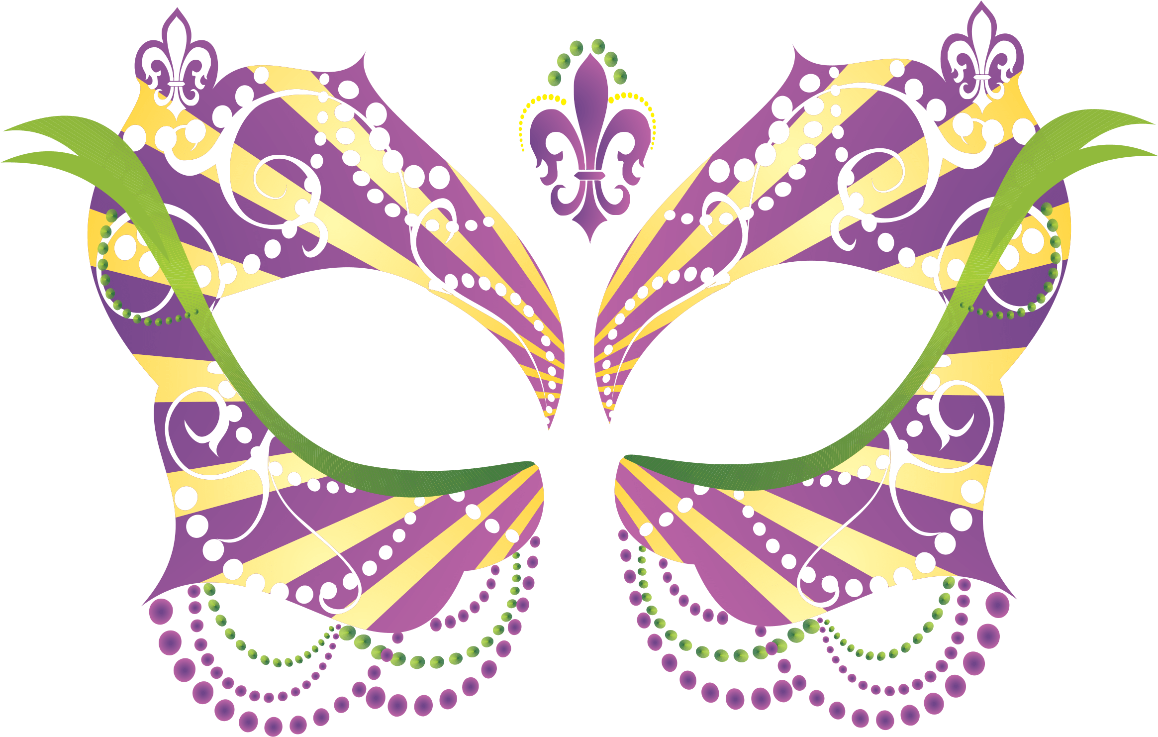 Masque Rage Temp Tattoo Mask Ladies Mardi Gras Masquerade - Transparent Background Mardi Gras Mask, HD Png Download - Transparent PNG Free Download
