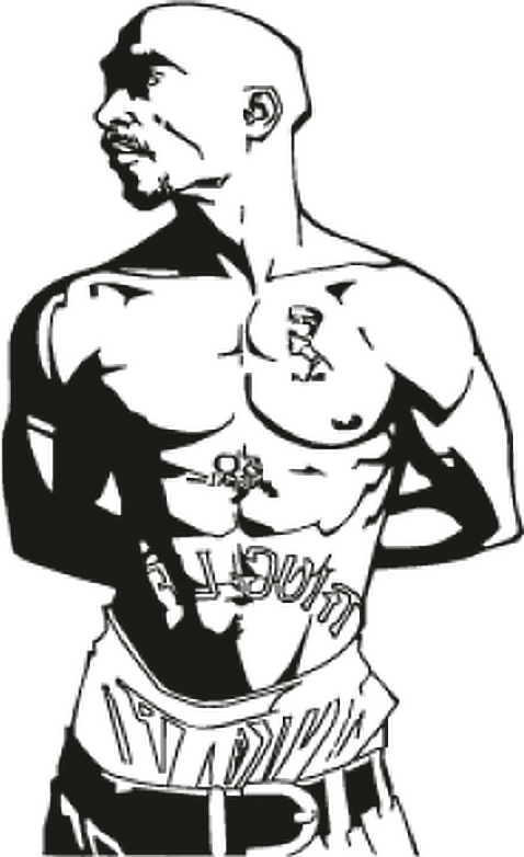 Transparent Thug Life Tattoo Png - 2pac Sticker, Png Download - Transparent PNG Free Download