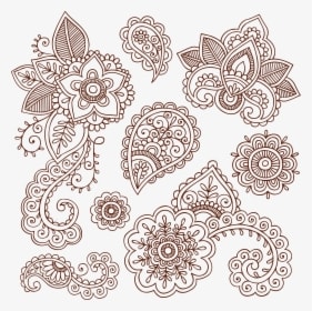 Tattoo Paisley Material Ham Pattern Henna Vector Clipart, HD Png Download - Transparent PNG Free Download