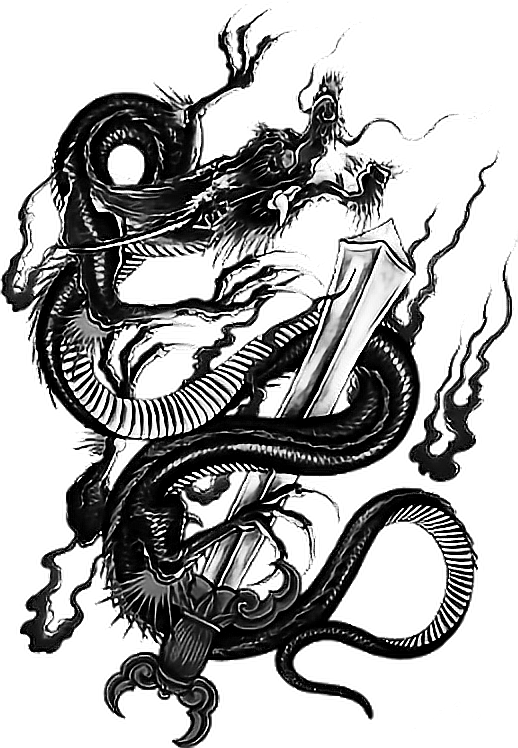 #tattoo #irezumi #dragon #dragonballz #yakuza #ninja - Irezumi Dragon, HD Png Download - Transparent PNG Free Download