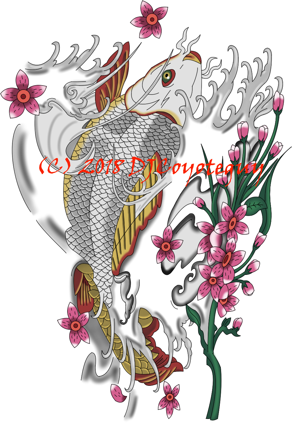 Yakuza Tattoo Design - Illustration, HD Png Download - Transparent PNG Free Download