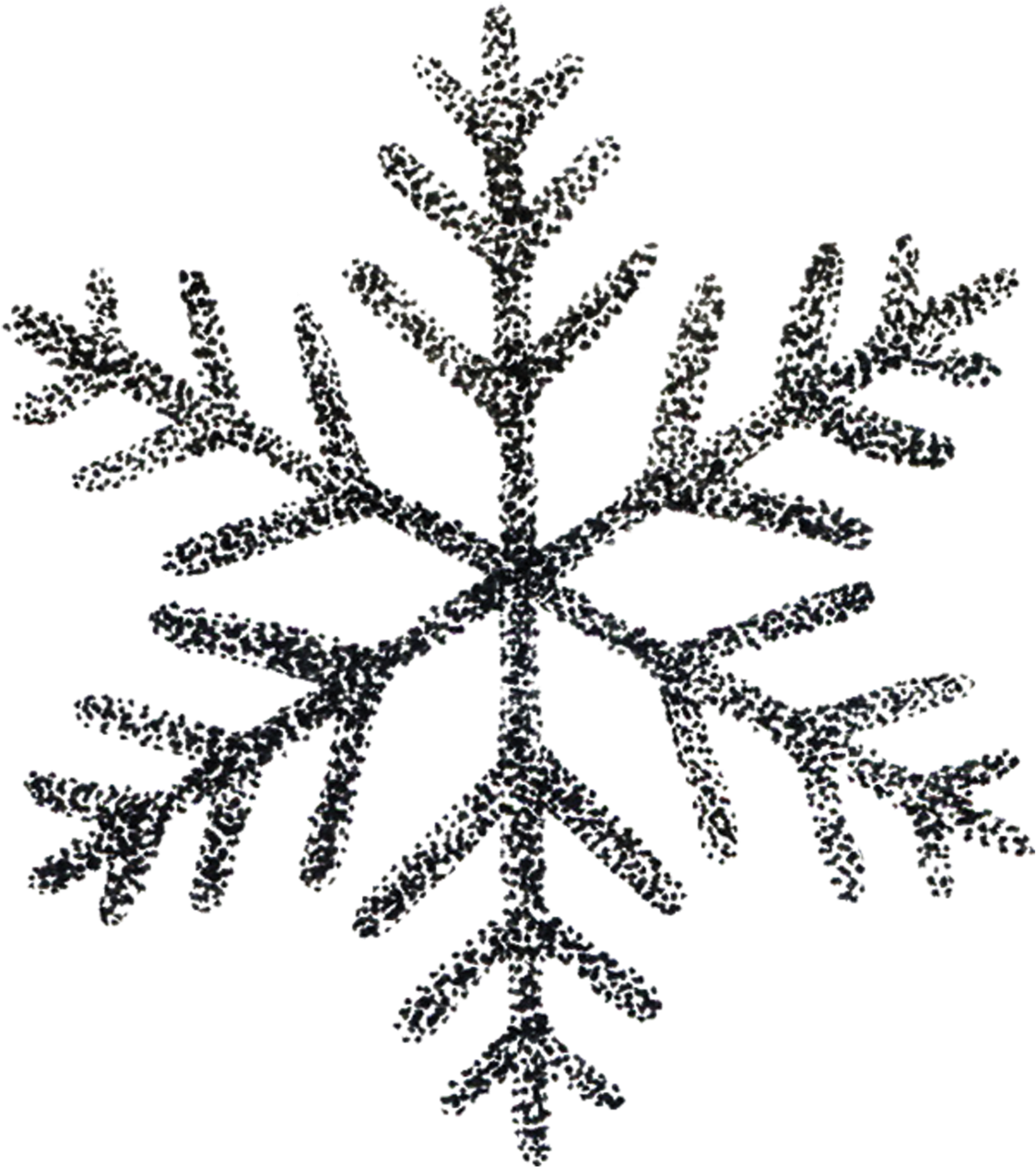 Snowflake - Snowflake - Snowflake - Black And White - Transparent Background Snowflake Clipart, HD Png Download - Transparent PNG Free Download