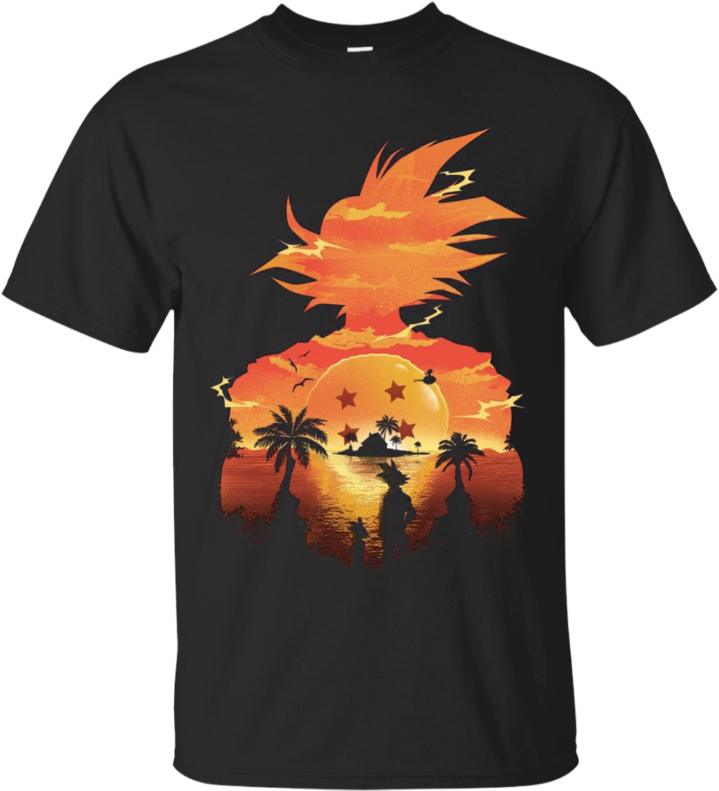 Transparent Sunset - Dragon Ball Z Wallpaper Iphone X, HD Png Download - Transparent PNG Free Download