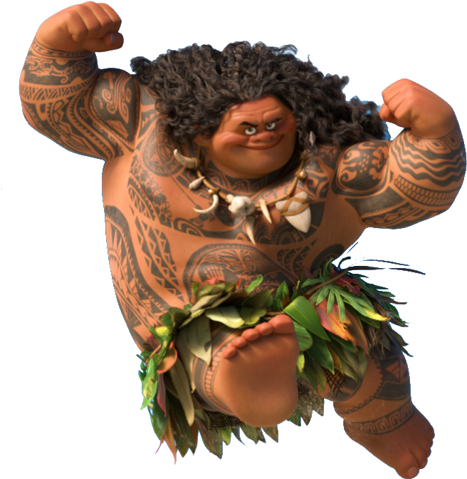 Moana Maui Background Tattoos Png - Moana All The Characters, Transparent - Transparent PNG Free Download