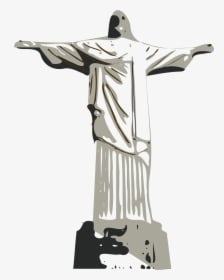 Christ The Redeemer Statue Clip Art - Christ The Redeemer Clipart, HD Png Download - Tattoo Transparent PNG Free Download