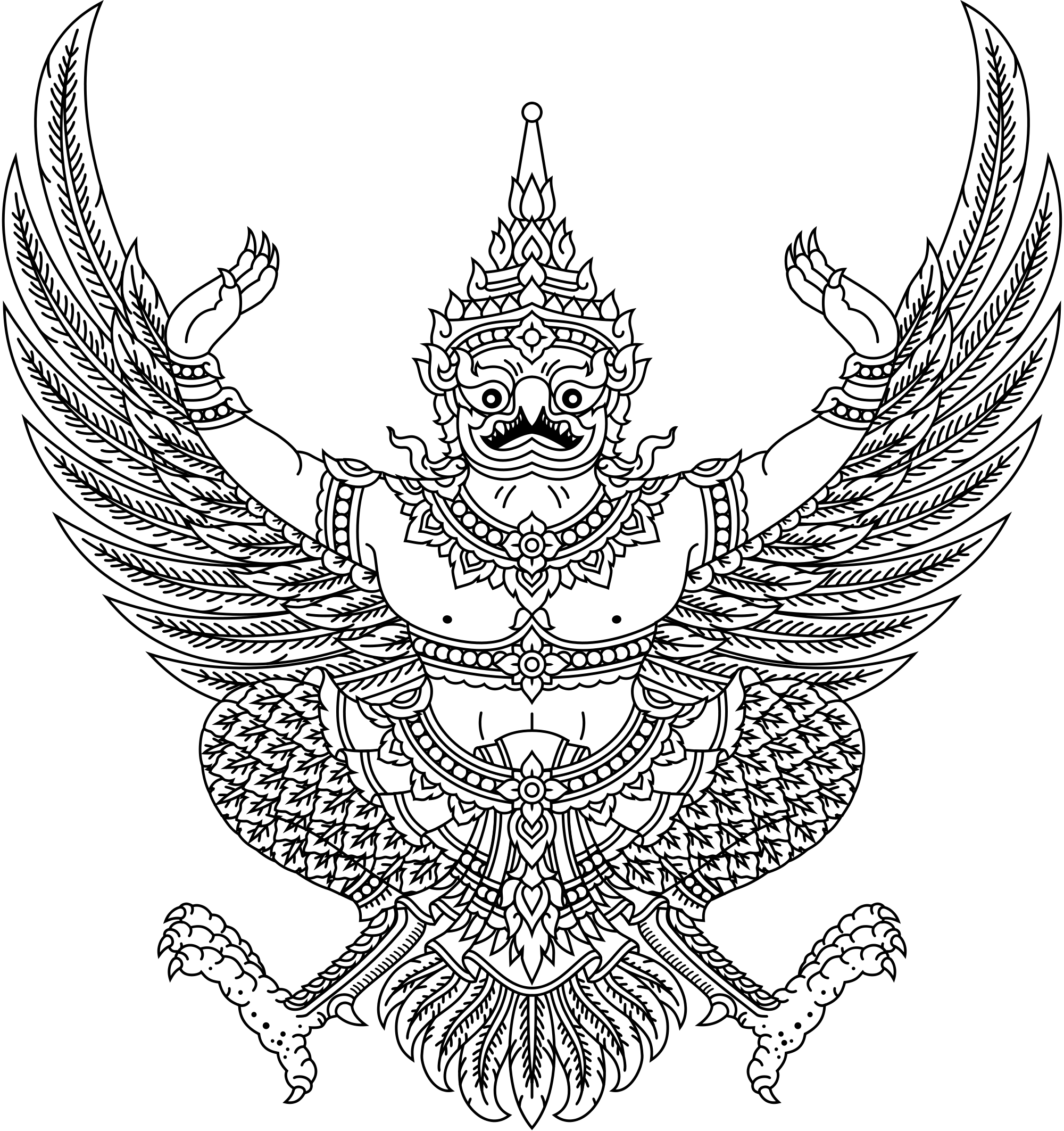 Clip Art Pin By On Pinterest - Sak Yant Garuda, HD Png Download - Transparent PNG Free Download