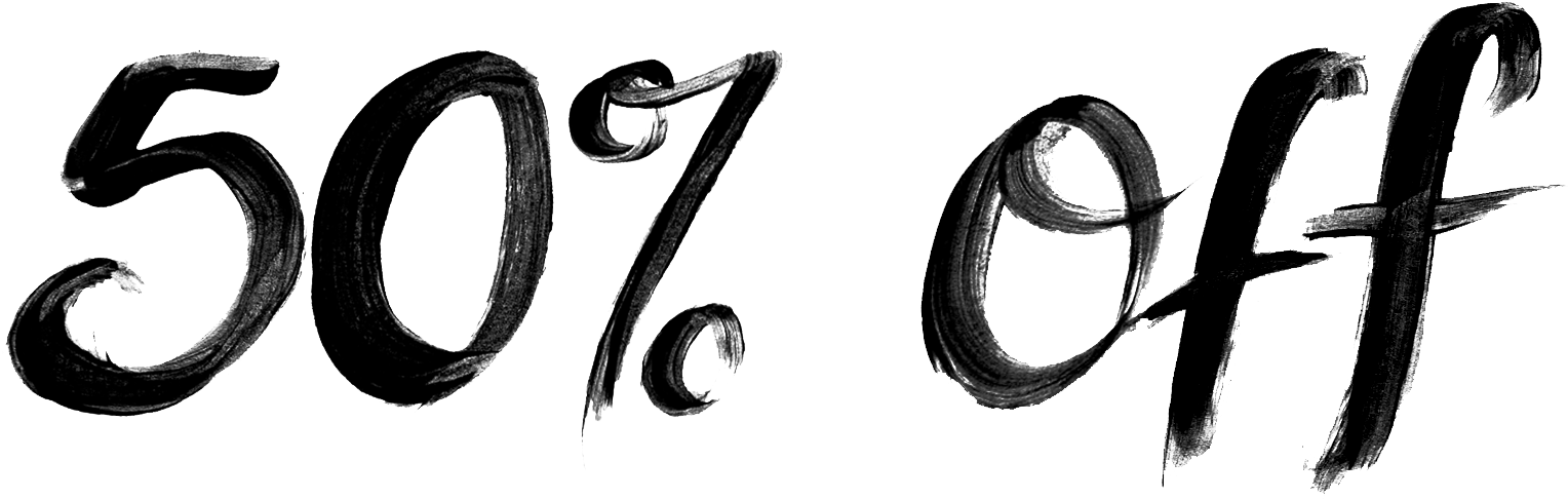 50 Off Png Photo Image - Calligraphy, Transparent - Transparent PNG Free Download