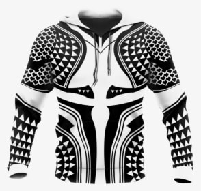 Aquaman Tattoos Hoodie Pl202 - Monochrome, HD Png Download - Tattoo Transparent PNG Free Download