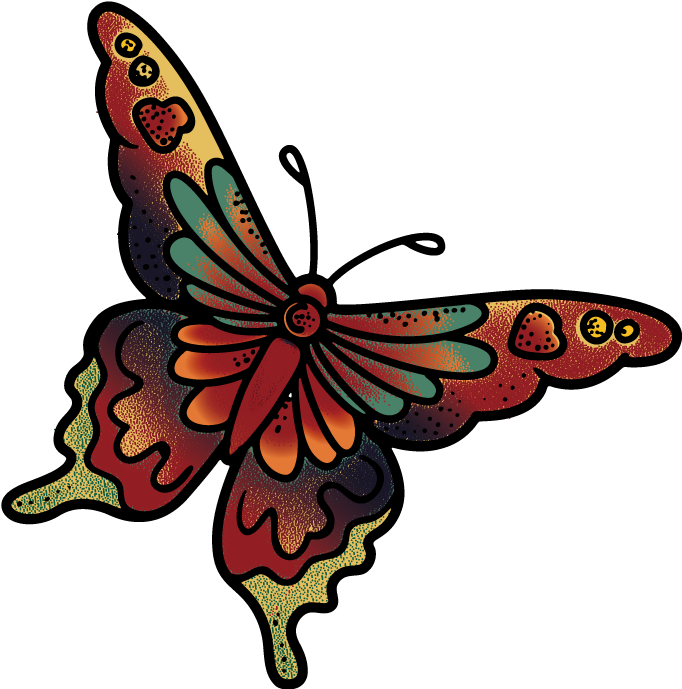 Monarch Butterfly Tattoo Henna Feather - Mariposas Tatuaje Png, Transparent - Transparent PNG Free Download