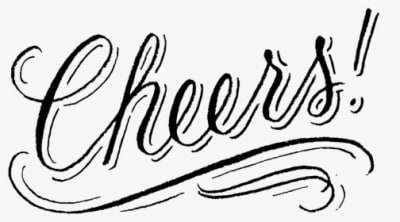 Cheers - Cheers - Cheers - Cheers - Cheers - Tattly - Calligraphy, HD Png Download - Transparent PNG Free Download