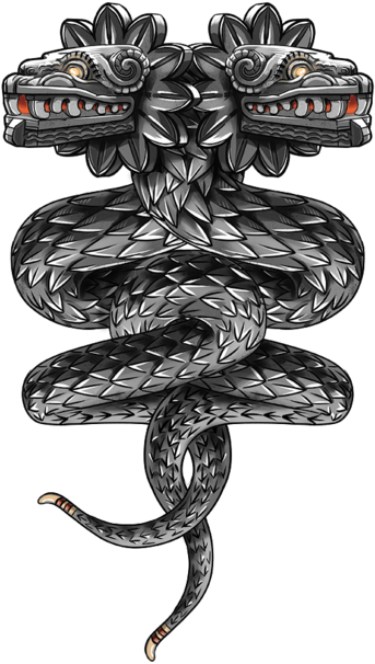 Tattoo Maya Quetzalcoatl Serpent Double-headed Civilization - Quetzalcoatl Png, Transparent - Transparent PNG Free Download
